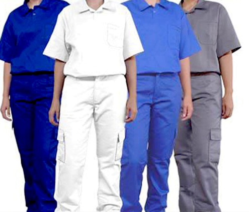 calças brim uniformes