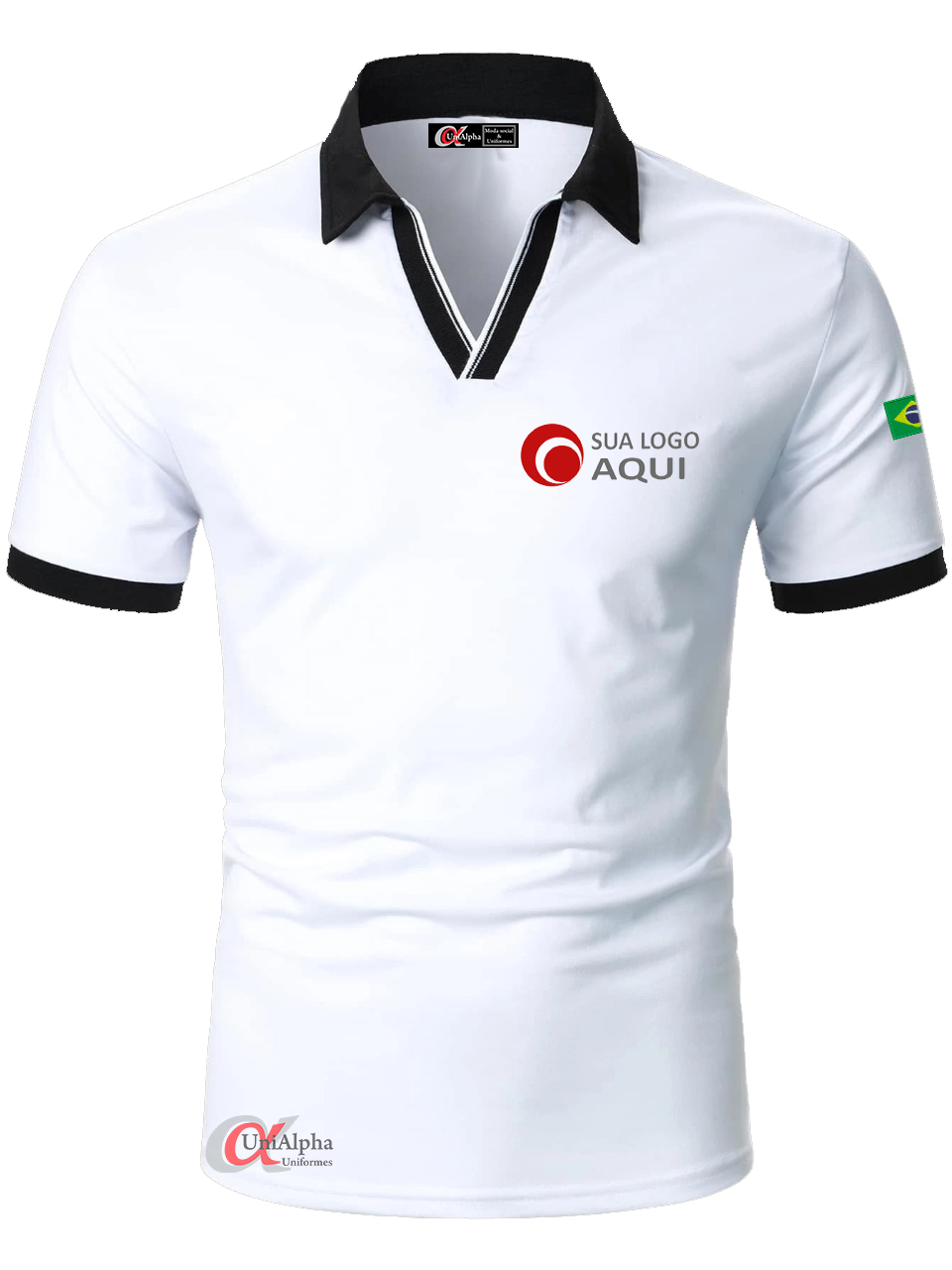 aonde-comprar-uniformes-loja-de-uniformes-fardamentos-para-empresas-modelos-polo-branca-preta  | Alpha Uniformes Profissionais em Sorocaba